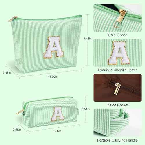 Initial Makeup Bag for Women