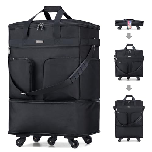 Expandable Collapsible Luggage with Wheels