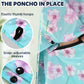 Waterproof Rain Poncho for Women Packable Hooded Raincoat with Pocket