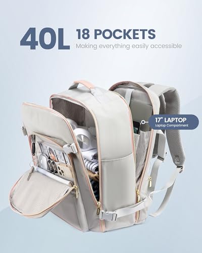 40L Travel Backpack Flight Approved Carry on Backpack