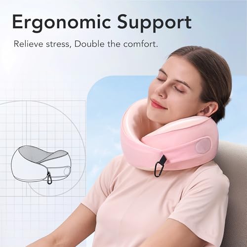 Travel Neck Pillow Airplane Neck Support Ergonomic Design for Traveling