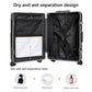 Carry on suitcase Zipperless Luggage