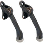 QCAA Heavy Duty Kickdown Door Holder, 4", Zinc Die Cast, Antique Copper, 2 Pack, Made in Taiwan