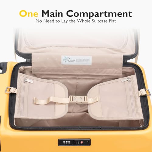 Top Opening Carry on Luggage with Narrow Trolley Handle