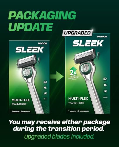 SLEEK 6 Blade Razor for Men with Multi (3 Count)