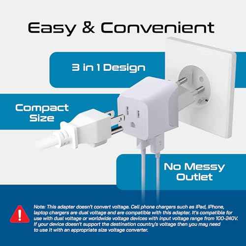 European Plug Adapters Combo (2 Count)