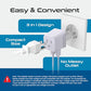 European Egypt Travel Adapter Plug with Dual USB (2 Count)