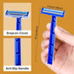 200Pcs Disposable Razors with Lubricating Strip with Clear Safety Cap (200 Count)