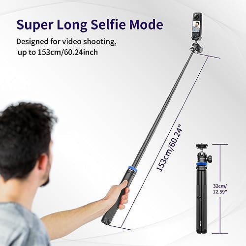 Selfie Stick Tripod for Gopro Camera