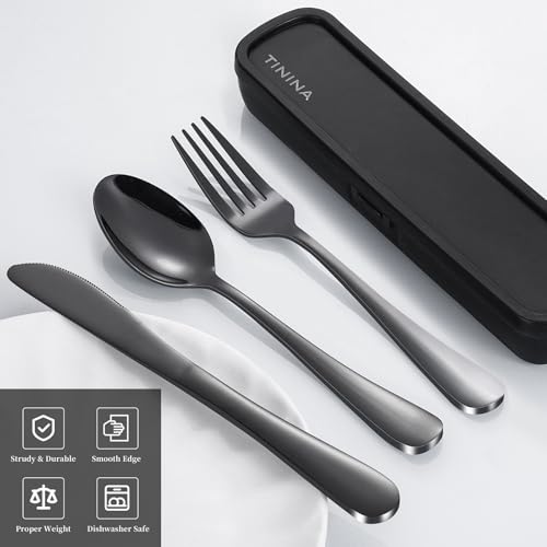 Travel Utensils with Case (4 Count)
