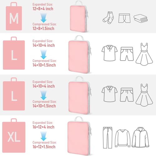 4 Set Packing Cubes For Travel Essentials