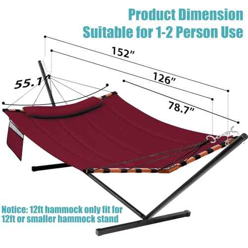 12FT 2 Person Hammock with Stand V
