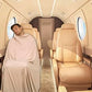 Premium Soft Lightweight Travel Blanket Pillow Pocket Size Beige