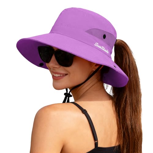 Women's Ponytail Safari Sun Hat