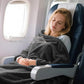 Large Soft Travel Blanket and Inflatable Pillow Set