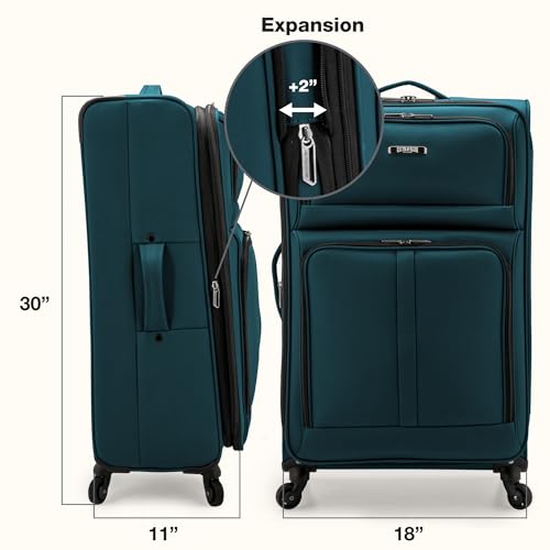 Anzio Softside Expandable Luggage with Spinner Wheels