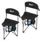 Extra Large Quick Folding Tripod Stool 2 Pack with Backrest Fishing Camping Chair with Carry Strap