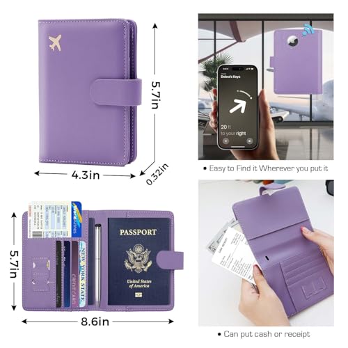 Premium Leather Passport Holder Covers Case