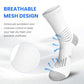 Crew Compression Socks Athletic Running Socks for Men Women Plantar Fasciitis Relief 3 Pairs