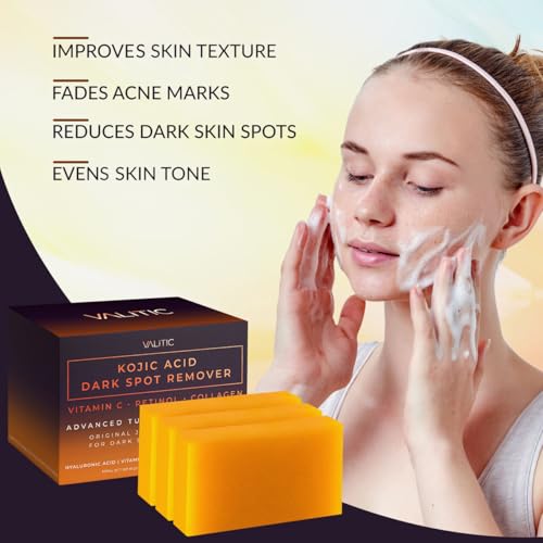 Kojic Acid Dark Spot Remover Soap Bars (10.5 Ounce)