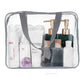 4Pcs Crystal Clear PVC Travel Toiletry Bag Kit for Women Men (4 Count)