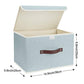Foldable Storage Boxes with Lids 5 Pack Fabric Storage Bins with Lids (5 Count)