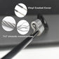 5 Pcs 5mm Wire 24 inch Vinyl Coated Stainless Steel Cable with Loops Short Wire Rope Lanyard Lock Security Chain Link for Outdoor Gates (5 Count)