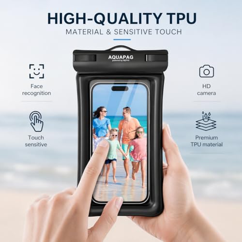 IPX8 Floating Waterproof Phone Pouch 2 Pack (2 Count)