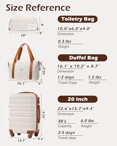 Luggage Sets 3 Piece (3 Count)