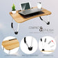 2 Pack Large Lap Desk for Bed & Sofa with Cup Holder & Foldable Legs Laptop Table (2 Count)