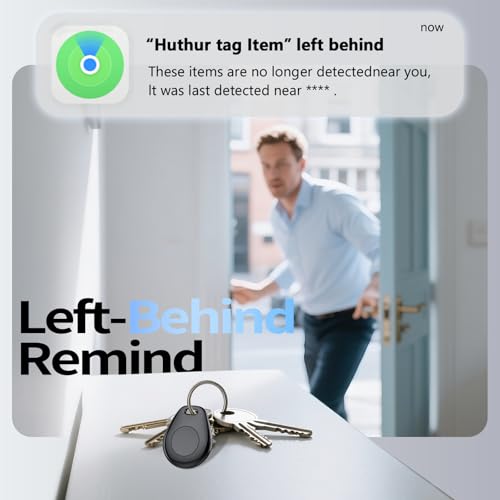 iOS Only] Tukio Air Tracker Tags 4 Pack Black (4 Count)
