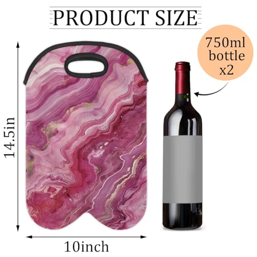 Wine Carrier Tote Personalized Bag for 2 Bottles