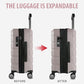 Hardside Expandable Carry On Luggage with Spinner Wheels & Built