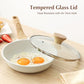 8Inch Nonstick Ceramic Frying Pan with Lid