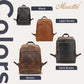 Leather Backpack for Men 15.6" Laptop Backpack 100% Madagascar top