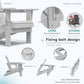 Outdoor Adirondack Chair Set of 6 with Cup Holders (6 Count)