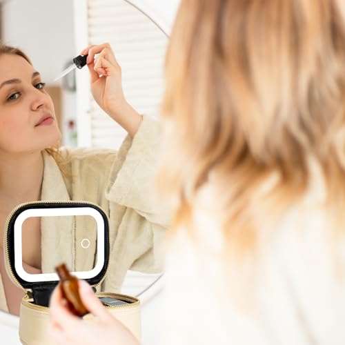Mini Makeup Bag with Led Mirror