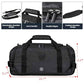 large Gym Duffle Bag Backpack Waterproof Sports Duffel Bags Travel Weekender Bag for Men Women Overnight Bag with Shoes Compartment Black