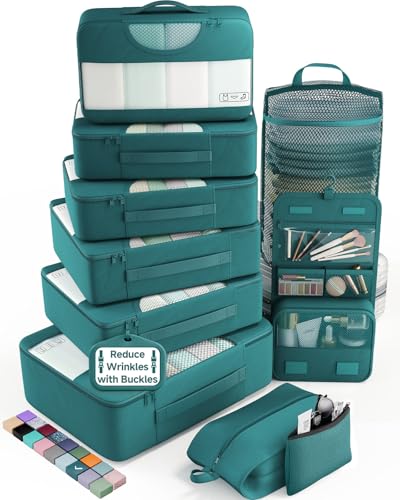 10 Set Packing Cubes for Travel Essentials (10 Count)