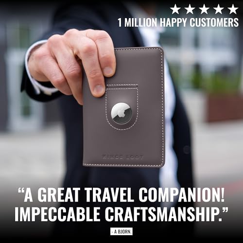 Passport Wallet with AirTag Holder