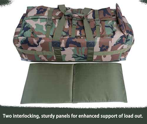 Large Military Duffle Bag Backpack Tactical Field Gear Equipment Duffel Bag Army Deployment Bag 85L