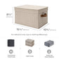 Fabric Storage Bins with Lids (3 Count)