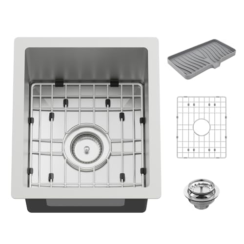 13x15In Stainless Steel Kitchen And Bar Sink