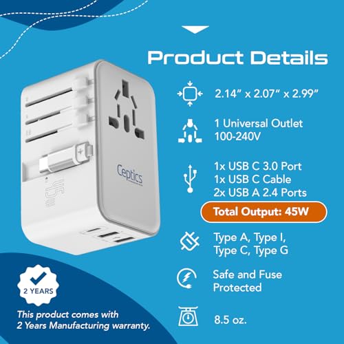 45W Universal Adapter