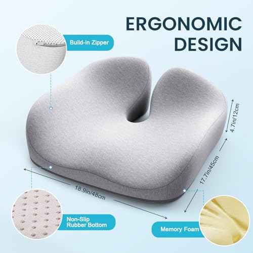 Seat Cushion Memory Foam Cushion for Office Chair