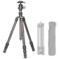 Compact Carbon Fiber Travel Camera Tripod with Ball Head