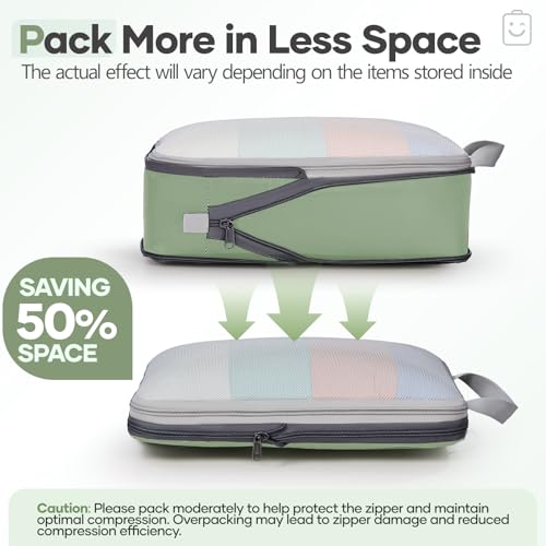 9 11 Set Compression Packing Cubes for Travel Essentials (9 Count)