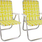 Outdoor Chairs for Camping. Made with Lightweight Aluminum Frames and UV (2 Count)