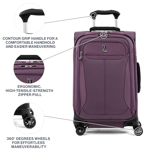 Tourlite Softside 21" Expandable Luggage with 4 Spinner Wheels