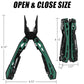 16-In-1 Multi-Tool Pliers, EDC Multitool, Multipurpose Tool, Green